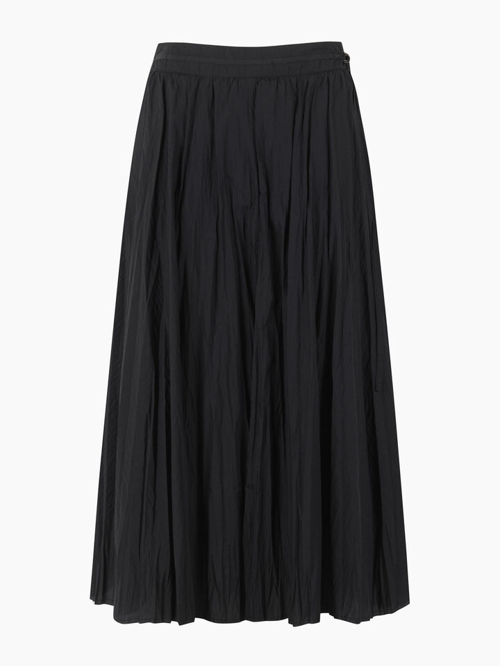 Black semi sheer maxi skirt - sisley k longuette skirts - Black | Sisley K image number 1